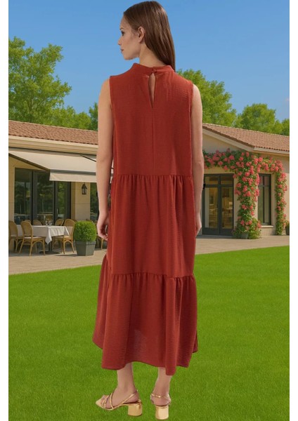 Kadın Midi Boy Shift Elbise Polyester Dokuma Kumaş Günlük Tarz Konforlu Kesim Mükemmel Uyum modelleri