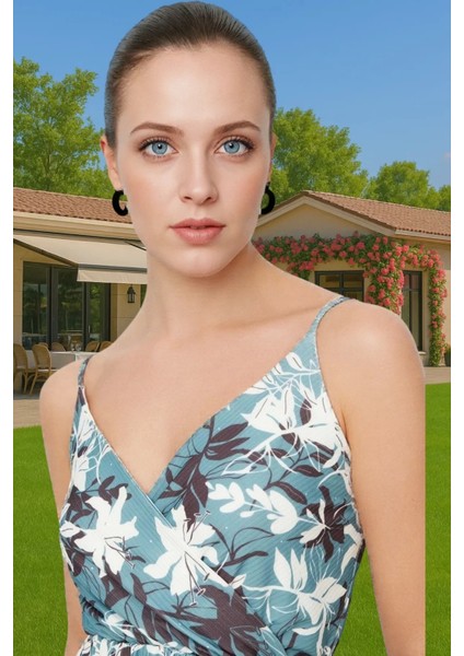 Pileli Midi Elbise Polyester Örme Yazlık Günlük Şık Özenle Seçilmiş Modern Stil Zarifane Tasarım fiyatları