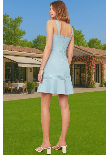 Kadın A Kesim Mini Elbise Polyester Karışımlı Dokuma Yazlık Günlük Dayanıklı Malzeme Mükemmel Uyum modelleri