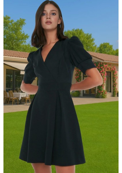 Kadın Mini Elbise Belden Açılan Pili Detaylı Polyester Yazlık Rahat ve Şık Profesyonel Görünüm fiyatları