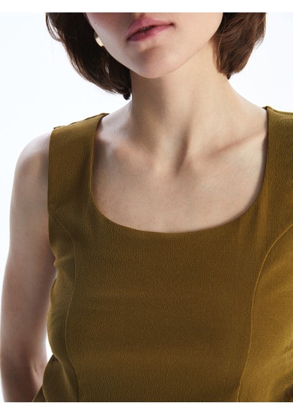 Yeni Sezon Kare Yaka Peplum Bluz - S5PA86Z8 modelleri