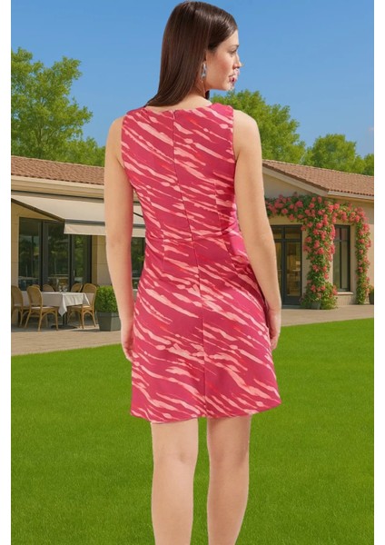 A Kesim Çiçek Desenli Mini Elbise Polyester Elastan Yazlık Günlük Özenle Seçilmiş Rahat Kullanım modelleri