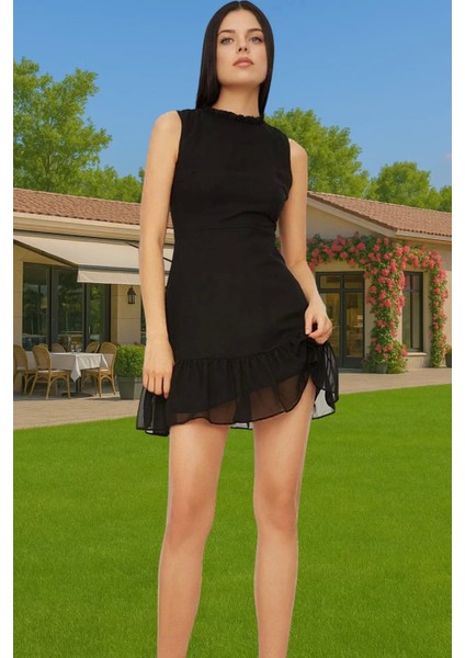 Şifon A Kesim Mini Elbise Polyester Dokuma Yazlık Iş Elbisesi Trend Tasarım Kaliteli Işçilik modelleri
