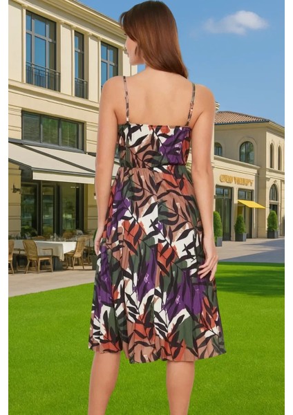 Pileli Midi Elbise Polyester Örme Yazlık Günlük Şık Özenle Seçilmiş Modern Stil Zarifane Tasarım modelleri