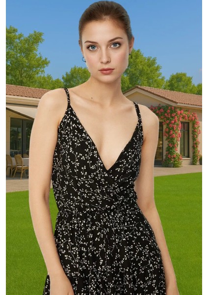 Kadın Mini A Line Örme Elbise Çiçekli Desen Polyester Yazlık Konforlu Kesim Premium Kalite modelleri