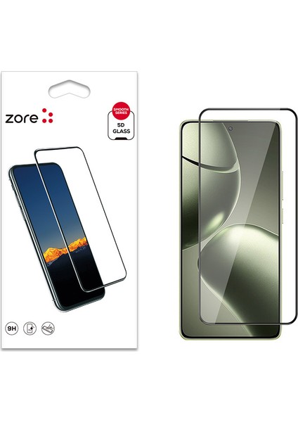 Xiaomi 14T Uyumlu Zore Kenarları Kırılmaya Dayanıklı Cam Ekran Koruyucu