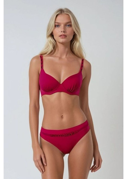 Çıkarılabilie Push Up Kaplı Drape Detaylı Debra Telli Kaplı Bikini Takımı modelleri