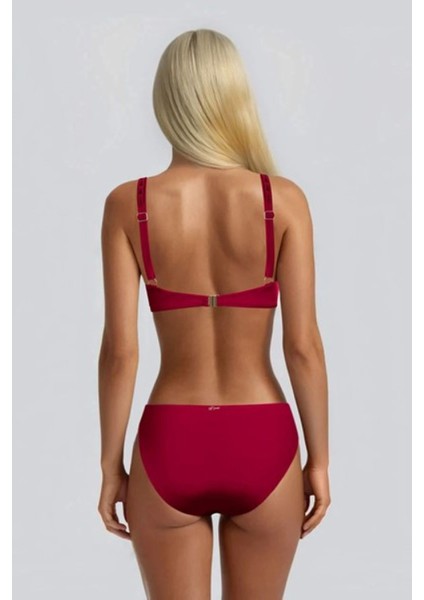Çıkarılabilie Push Up Kaplı Drape Detaylı Debra Telli Kaplı Bikini Takımı fırsatları