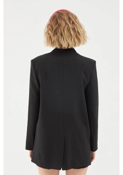 Oversize Siyah Kadın Blazer Ceket 50873 fırsatları