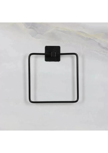 Kendiliğinden Yapışkanlı Siyah Paslanmaz Metal Kare Havluluk (4172) fırsatları
