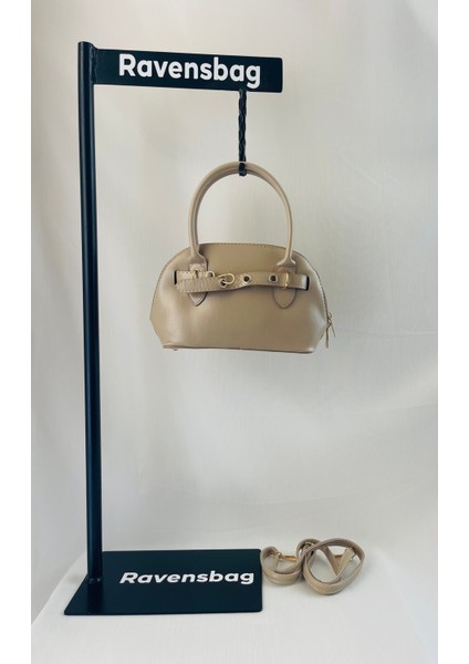 Kemer Detaylı El ve Omuz Kadın Çanta