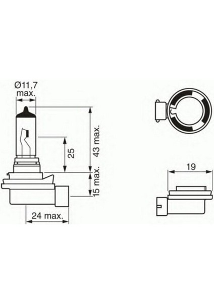 H8 Far Sis Ampülü 12V 35W Normal Işık 1987302805