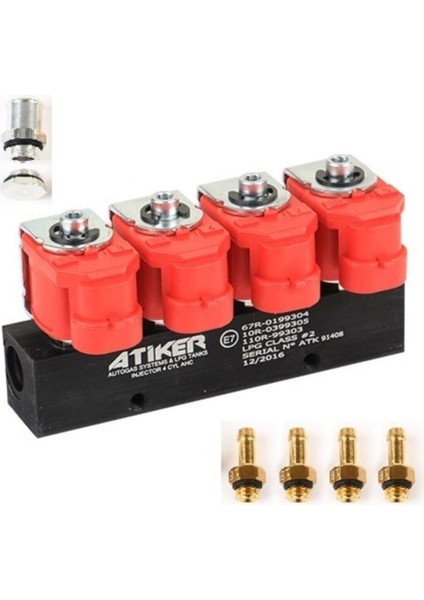 Kırmızı Enjektör Ahc Lpg Enjektörü