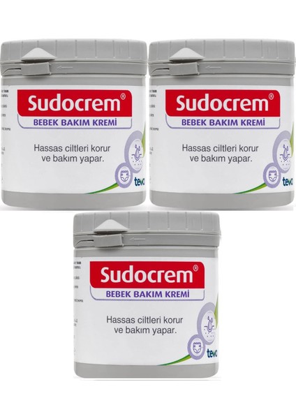 Sudocrem Cilt Bebek Bakım - Pişik Kremi 250GR (3 Lü Set)