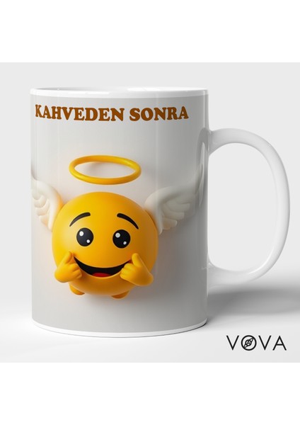 Kahveden Sonra Meleğim – Kişiselleştirilebilir Porselen Kupa Bardak (330ML) fiyatları