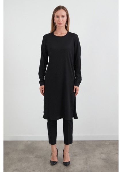 Fullamodest Basic Yanları Yırtmaçlı Tunik