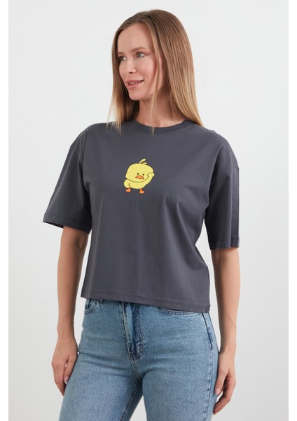 Civciv Baskılı Kısa Kol Tişört fiyatları