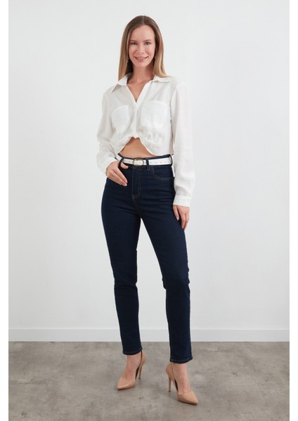 Önü Düğümlü Cepli Crop Gömlek modelleri