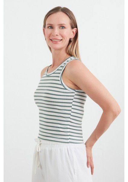 Çizgili Halter Yaka Body modelleri