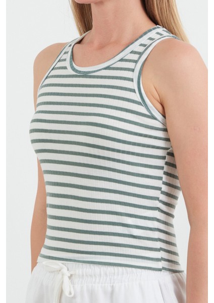 Çizgili Halter Yaka Body indirimleri