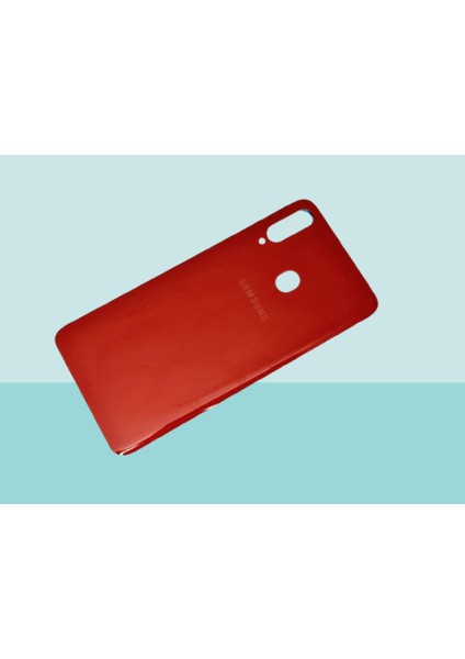 - Samsung Galaxy A20S A207 Arka Kapak Batarya Kapağı - Kırmızı