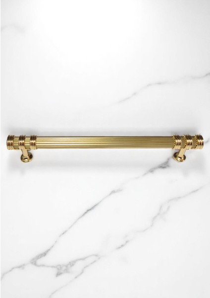 Çizgili Nesli Alüminyum Metal Lüks Modern Mobilya Çekmece Mutfak Dolabı Kulpu Altın 96MM (5 Adet) modelleri