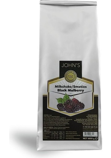 John's Karadut Milkshake Tozu 250 gr