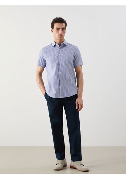 Yeni Sezon Regular Fit Cizgili Erkek Gomlek - S5EQ75Z8