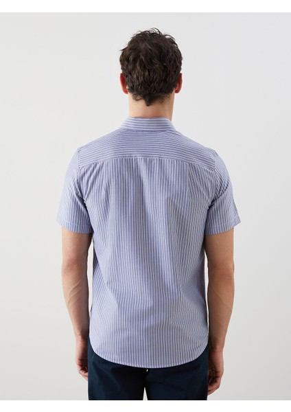 Yeni Sezon Regular Fit Cizgili Erkek Gomlek - S5EQ75Z8