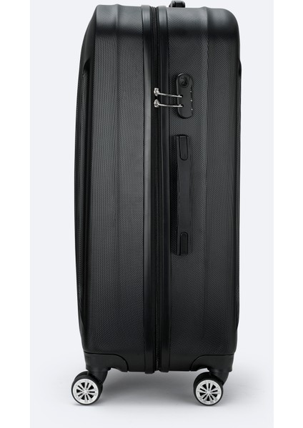 Erkek Siyah Kilitlenebilir Büyük Boy Bavul B008113 fiyatları