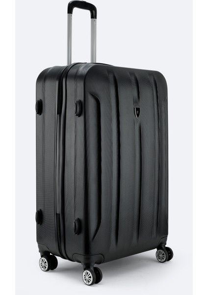 Erkek Siyah Kilitlenebilir Büyük Boy Bavul B008113 modelleri