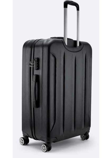 Erkek Siyah Kilitlenebilir Büyük Boy Bavul B008113 fırsatları