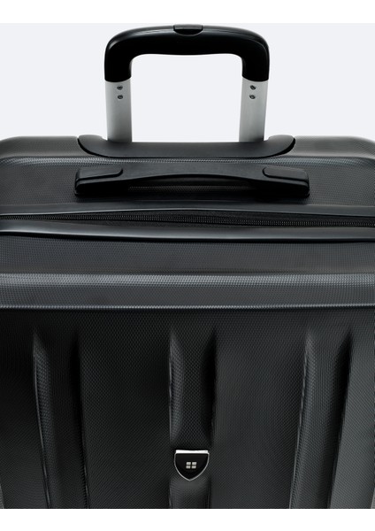 Erkek Siyah Kilitlenebilir Büyük Boy Bavul B008113