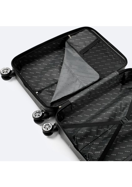 Erkek Siyah Kilitlenebilir Büyük Boy Bavul B008113