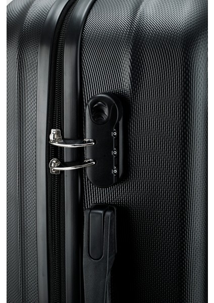 Erkek Siyah Kilitlenebilir Orta Boy Bavul B008112 indirimleri