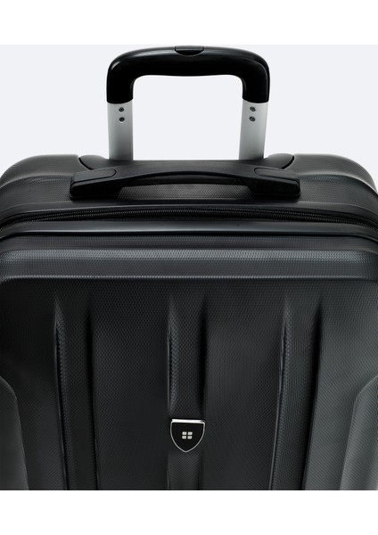 Erkek Siyah Kilitlenebilir Orta Boy Bavul B008112