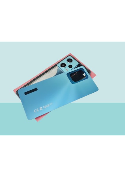 - Xiaomi Redmi Note 12 Pro - 5g - Full Kasa Arka Kapak Batarya Kapağı - Mavi