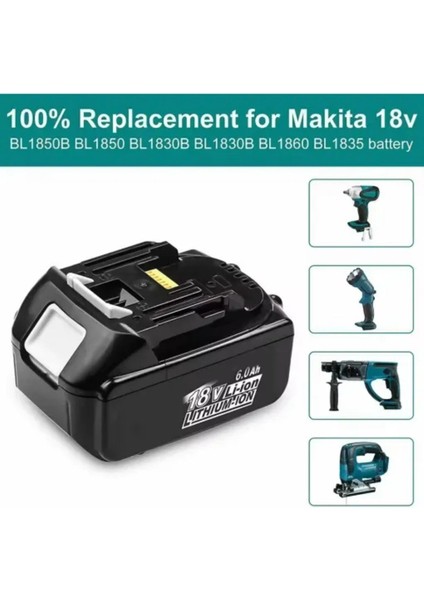 Marka Mak DHP482WZ 18V 6AH Muadil Batarya