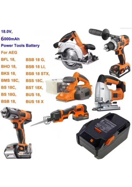 Aeg Bsb 18G 18V 6AH Muadil Batarya indirimleri
