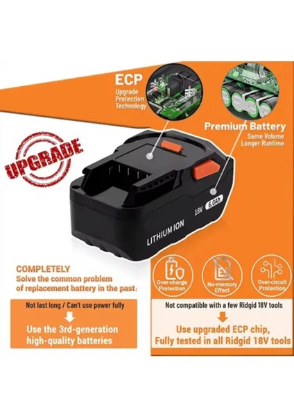 Aeg Bsb 18G 18V 6AH Muadil Batarya