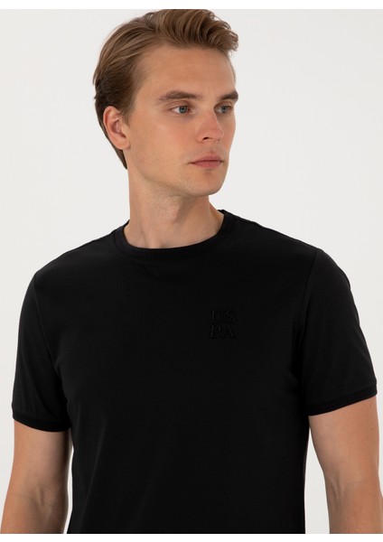 Bisiklet Yaka Siyah Erkek T-Shirt Exc-Melenas fiyatları