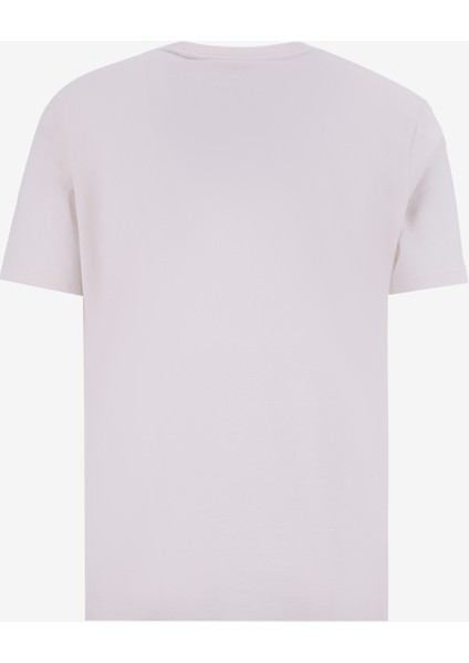 Bisiklet Yaka Düz Beyaz Erkek T-Shirt 50467556_DULIVIO 10229761 01