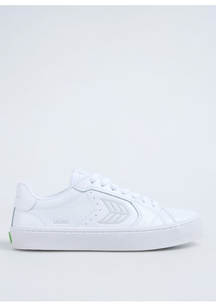 411301W26M-SALVAS Leather Sneaker Beyaz Deri Erkek Lifestyle Ayakkabı