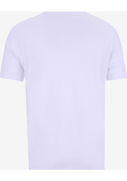 Bisiklet Yaka Beyaz Erkek T-Shirt Tegood