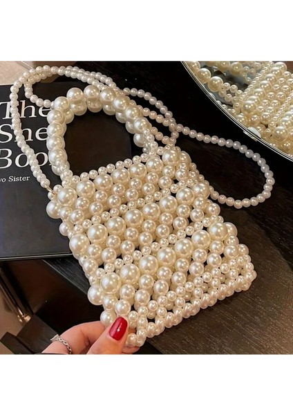 El Yapımı Inci Çanta, Incili Omuz Çantası, Inci Boncuk El Çantası modelleri