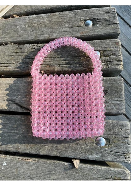 Çanta Omuz El Çantası Boncuk Petek Desen