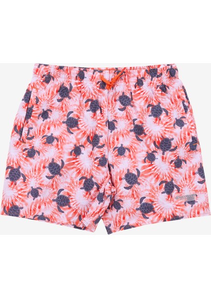 Turuncu Erkek Çocuk Normal Bel Baskılı Şort Mayo D5SB-MY-3301