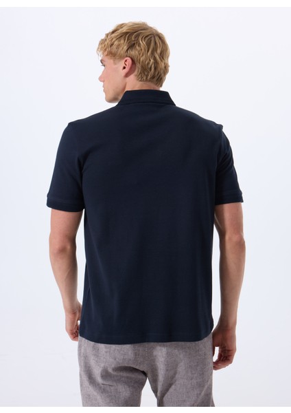 Lacivert Erkek Polo T-Shirt Pe_ınterlock indirimleri