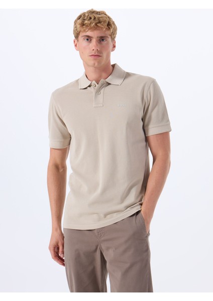 Bej Erkek Polo Yaka Regular Fit Polo T-Shirt Prime modelleri