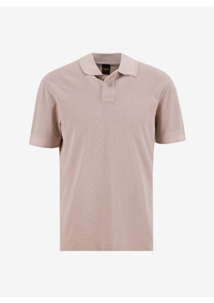 Bej Erkek Polo Yaka Regular Fit Polo T-Shirt Prime